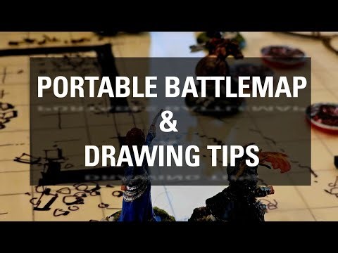 Dungeon & Dragons - Portable Battlemap and Drawing Tips