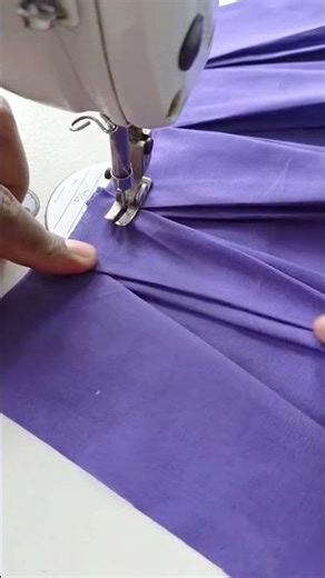 How to sew pleats on fabric using a sewing machine #pleats #fabric #shorts