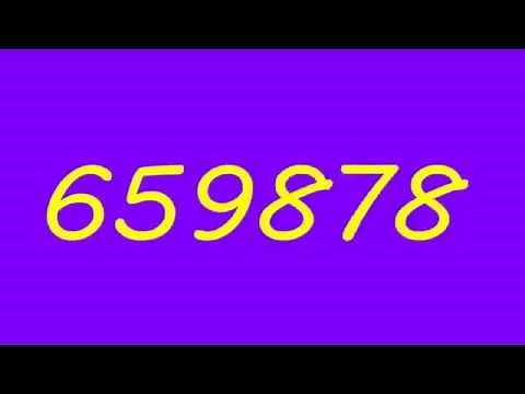Colorful Numbers 1 to 2000000 with Fonts