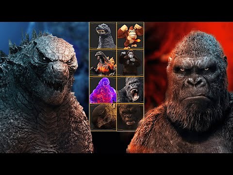 Godzilla Vs Kong But Health Bar Is Enabled | Epic Battle Scene 4K (MK HUD)