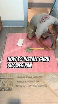 How to install a GURU shower pan￼. Step by step.