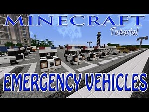 MINECRAFT / HYTALE : Emergency Vehicles Tutorial (Police,Ambulance,Police Buses and Rescue Heli)