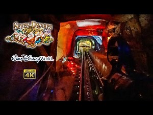 Seven Dwarfs Mine Train On Ride Low Light Front Seat Wide Angle 4K POV Walt Disney World 2023 01 25