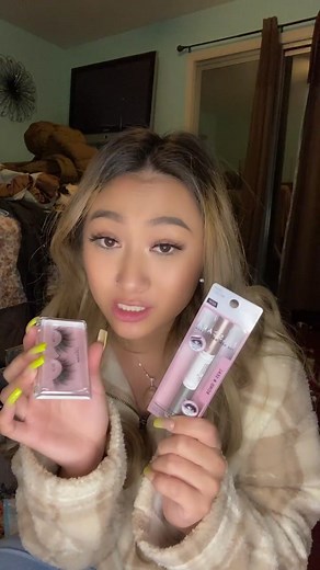 part 1 of reviewing the kiss falscara #fyp #foryou #foryoupage #makeup #lashes #kiss #falscara