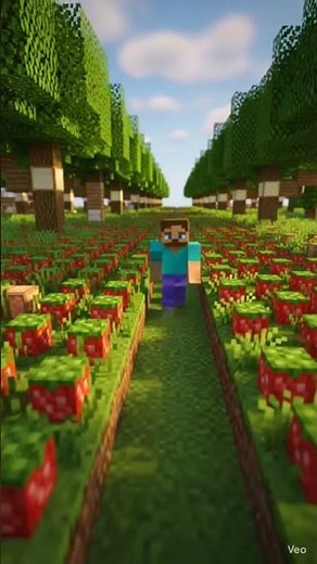 Minecraft But My Garden Grows FRUITS in 1 Second 🍓🍌 #shorts