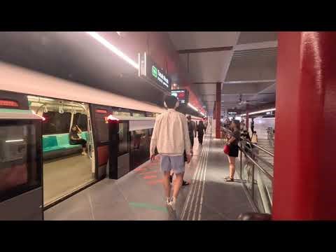 KONE escalators at Tanah Merah MRT Station (New Platform A)