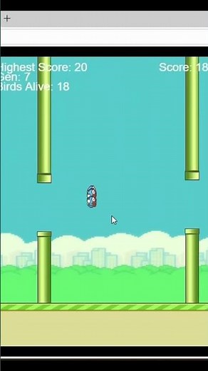 AI plays flappy bird | Built with Javascript #programming #ai #artificialintelligence