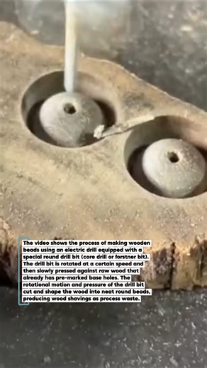 How to Make Wooden Beads Quickly with a Drill!