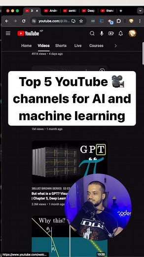 Swikar Codes | Spreading Coding Culture and Computer Science on Instagram: "Top 5 youtube channels for learning AI and machine learning, coding, programming"