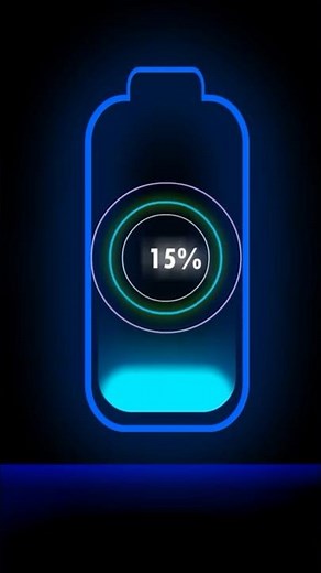 4K Battery Charging Animation 0 to 100% ⚡ #viralshort #shorts #battery