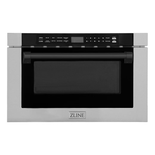 Reviews for ZLINE Kitchen and Bath Autograph Edition 24 in. 1000-Watt Built-In Microwave Drawer in Stainless Steel & Traditional Matte Black Handle | Pg 5 - The Home Depot