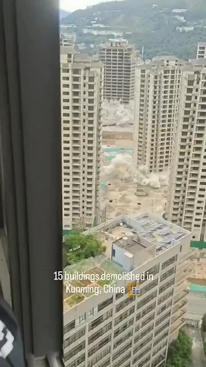 15 Buildings demolished in china construction explosion #explosion #construction #building