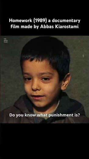 Homework (1989) a documentary film made by Abbas Kiarostami #documentary #kids #children #life