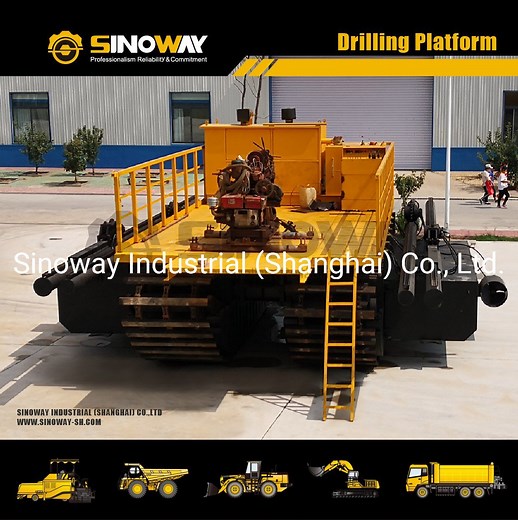 [Hot Item] Sinoway Swamp Drilling Rig Custom Marsh Buggy Drill Rig for Geotechnical Environmental and Seismic Drilling