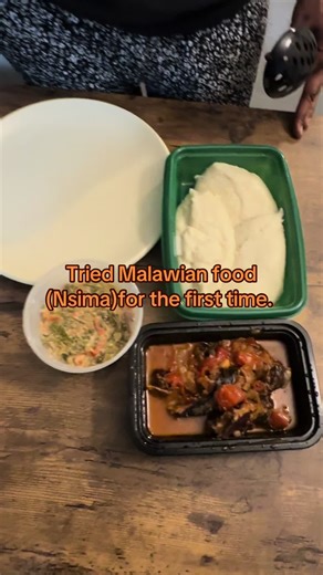 Tried Malawian food ( Nsima)for the first time