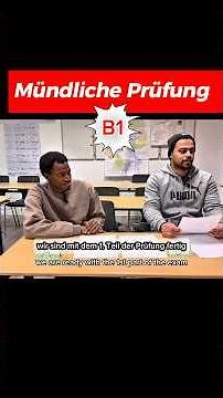 Mündliche Prüfung B1 #b1prüfung #deutsch #dtz #berlin