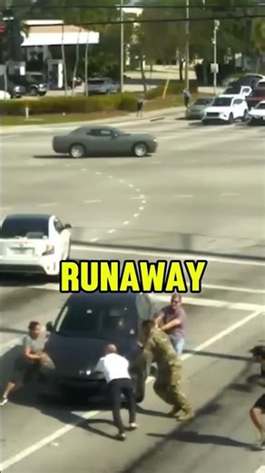 Strangers Save the Day: Heroes Stop Runaway Car in Moving Traffic! | Moments Media