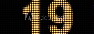 4K light Blinking Timer Countdown one minutes. Nixie tube indicator lamps. 3D. Flashing Lights Board Animation one minute Lights Stage Panel Floodlights Countdown Motion Background Animation