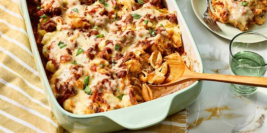 Unstuffed Shells Pasta Bake