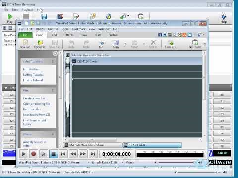 NCH Tone Generator demonstration