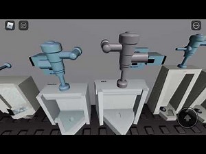 Bathroom Roblox and urinal and toilet