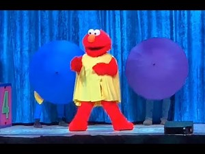 ELMO is Singing and Dancing on Sesame Street Live, Happy Thoughts and Jumping in Puddles Songs