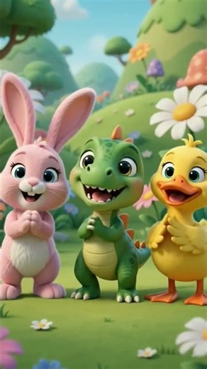 Cute Baby Dinosaur Adventure 🦖 | Dinosaur Song for Kids | Fun 3D Nursery Rhyme