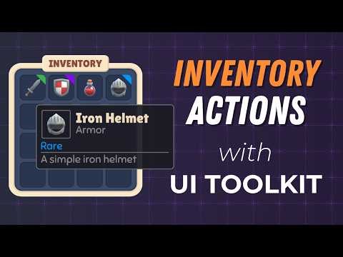 Add Inventory Interactions with Runtime Data Binding in UI Toolkit | Inventory & Equipment Pt4