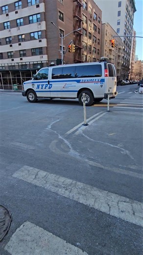 NYPD 1PTH PCT Auxiliary Passing By On 7th Ave In Chelsea, Manhattan, New York City