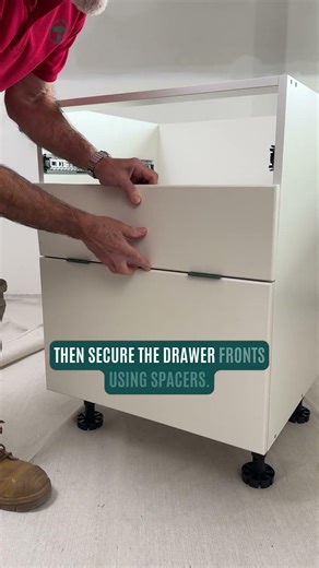 How to Assemble and Install a Drawer Cabinet - Bunnings Warehouse #kitchen #storagesolutions #diy
