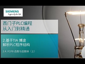 课时35 西门子S7-1500 PLC编程从入门到精通 17 TIA Portal(博途)PLC程序结构 - FC FB 函数与函数块 (上)