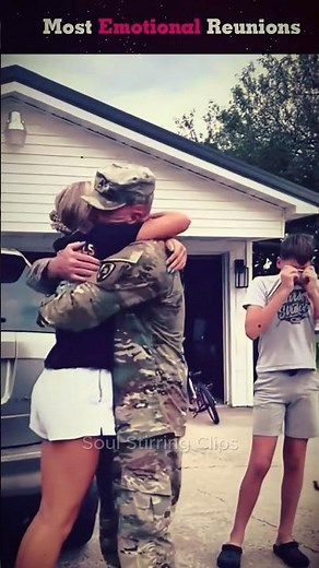 "Emotional Reunions: Families Welcome Home Soldiers After Years Apart" #shortviral #SoldierReunion