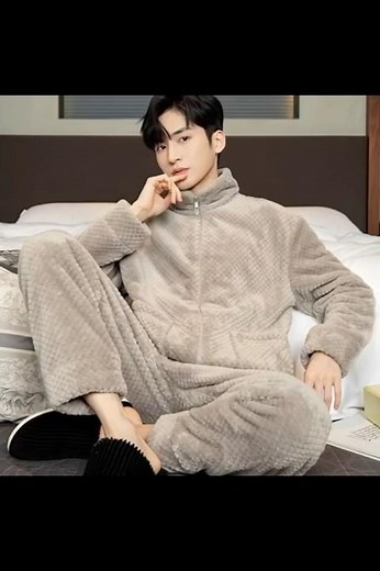 Men’s Warm Flannel Pajamas | Cozy Winter Loungewear #fashion