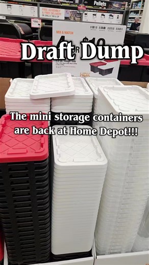 Mini Storage Containers Are Back at Home Depot!