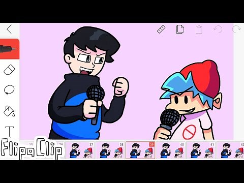 How to make FNF Animation like @GameToonsOfficial in Flipaclip ?