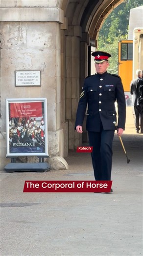 The Corporal of Horse | The rank of Corporal of Horse is the Household Cavalry's equivalent of a sergeant in other British Army regiments and is responsible for duties that would typically involve overseeing horses. #followers #highlight #everyone #fypシ゚viralシfypシ゚viralシalシ #fyp #fypシ #fypシ゚viralシ #fypシ゚viralシfypシ゚ #reelsviralシシ゚viralシfypシ゚viralシalシ #fyp #fypシ #fypシ゚viralシ #fypシ゚viralシfypシ゚ #reelsviralシ #horseguards #kingsguard #kingshorse #householdcavalry #tourism #londontourism #londontourist