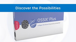 Not only is OSSIX Plus the only barrier membrane that ossifies, it also adapts and adheres to bone while maintaining barrier functionality for 4-6 months. Experience the possibilities for yourself at DS World 2022. Learn more: http://ms.spr.ly/6181bCQvD | Dentsply Sirona