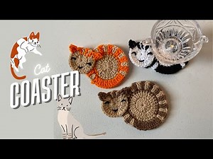 Crochet Cat Coaster Tutorial | Beginner Friendly