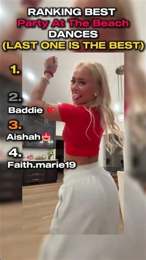 Top 4 Party At The Beach Dance Performances – Who Did It Best? 😍 #shorts