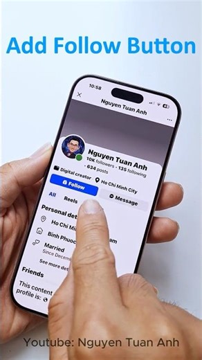 How to add follow button on Facebook