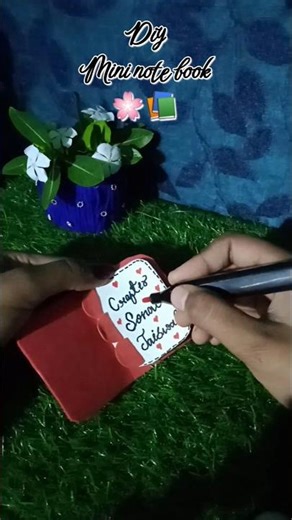Diy Mini notebook 📚❤️ #shortsfeed #shortsviral #ytshorts #notebook #viralshorts #craftideas #diy