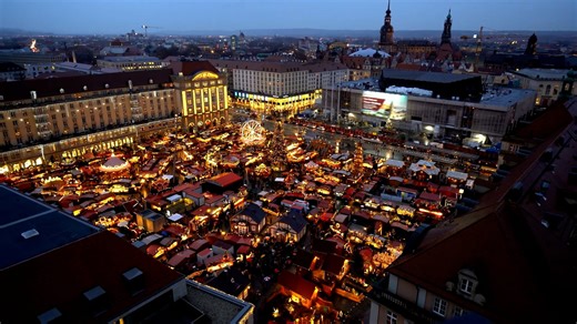 Dresden Christmas Market: Drone tours Germany's festive icon