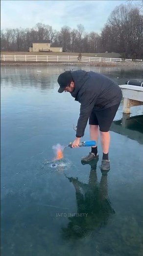 Why does ice explode after fire?