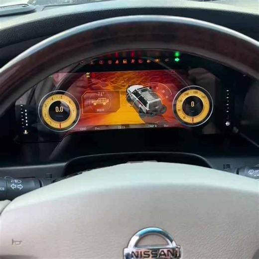 RoadNavi LCD Digital Cluster for Nissan Patrol Y61 2006- 2022 Dashboard Panel Speedometer