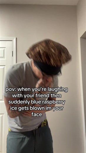 Hilarious Blue Raspberry Ice Face Prank