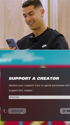 CR7 GET VBUCKS IN FORTNITE 🎁😰 #fortnite #shorts