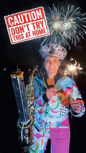Ellie Sax on Instagram: "🎶🔥 Can I play the SAXOPHONE faster than a FIREWORK explodes? HAPPY NEW YEAR I played Auld Lang Syne with one goal: finish before the firework explodes inside my sax. Fast fingers. No second chances. Pure countdown energy ⏳ Did anyone spot us? Can you name what’s in the background? Did the final note land in time? 👀 Turn the sound up & watch till the end ✨ #EllieSax #NewYearsEve #AuldLangSyne #Saxophone Remix MusicChallenge NewMusic 🎷🎇"