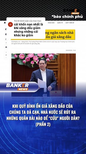 Trả lời @tran tran Khi quỹ bình ổn giá xăng dầu của chúng ta đã cạn, Nhà nước sẽ rút ra những quân bài nào để