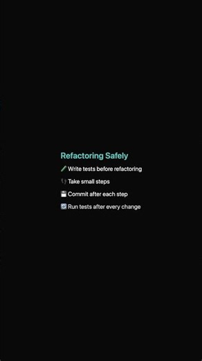 Refactoring Without Breaking Everything | Refactoring Techniques Ep.10 #Shorts