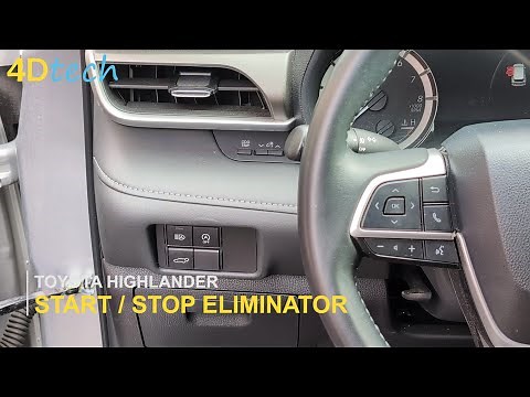 Toyota Highlander DISABLE Auto Start/Stop Feature - Turn ON and OFF permanently! [2023-2026]